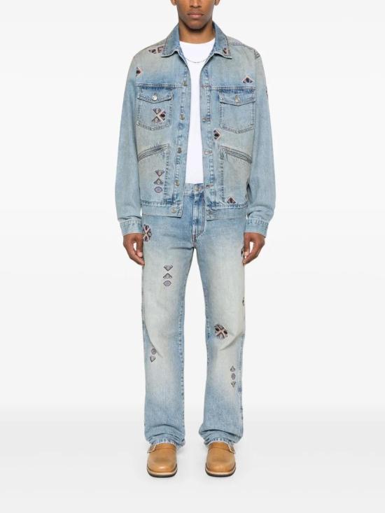 25FW 이자벨마랑 반팔 티셔츠 TS0047HAB1N19H WHITE BLACK - ISABEL MARANT