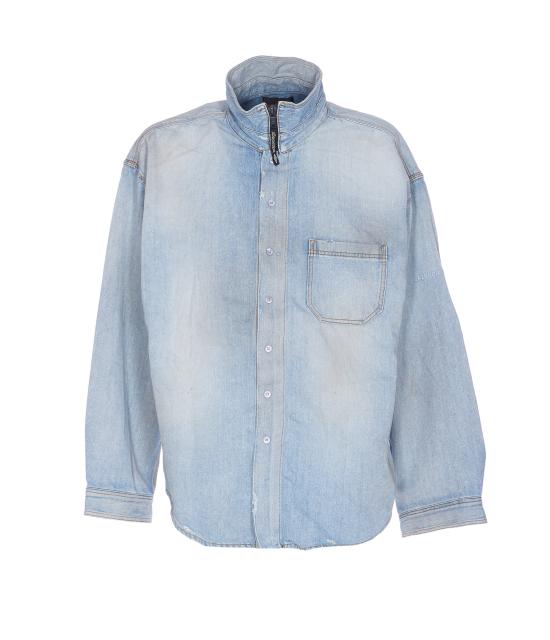 25FW 발렌시아가 셔츠 850059 TTWA34200 Blue