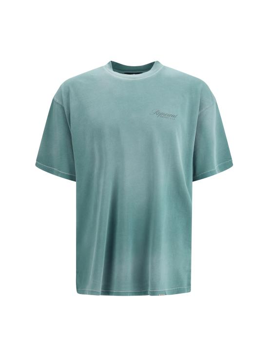 26SS 리프레젠트 후드 티셔츠 OCM41201 VINTAGEGRE GREEN