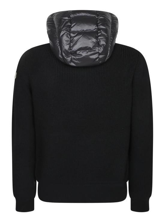 25FW 몽클레어 숏패딩 울 후디드 집업 가디건 9B00041M1131999 BLACK DOM - MONCLER