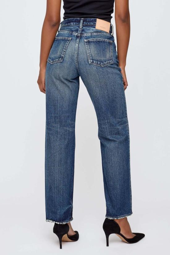  마우지 데님 팬츠 무시 Mv 아트모어 와이드 스트레이트 진 - MOUSSY