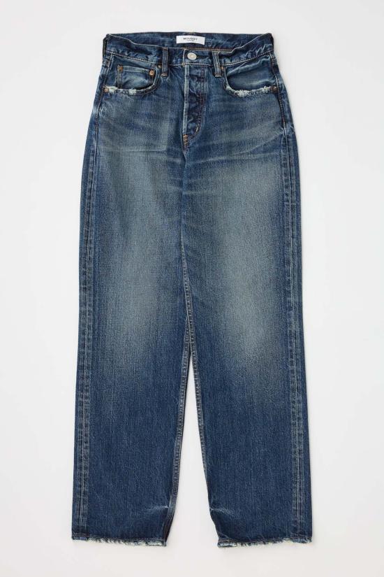  마우지 데님 팬츠 무시 Mv 아트모어 와이드 스트레이트 진 - MOUSSY