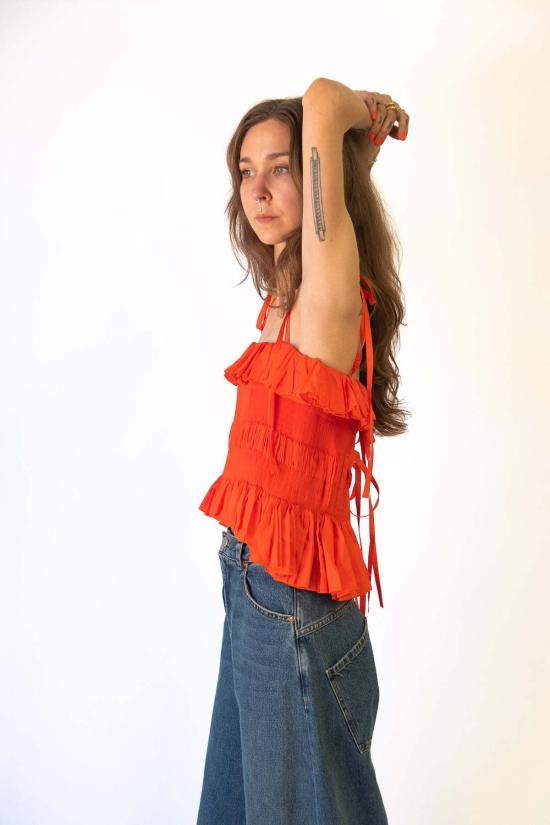  레나타 브레나 블라우스 레나타 브렌하 플로르 탑 - RENATA BRENHA