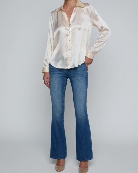  라장스 블라우스 L'agence Tyler L/S  에크루 - L'AGENCE