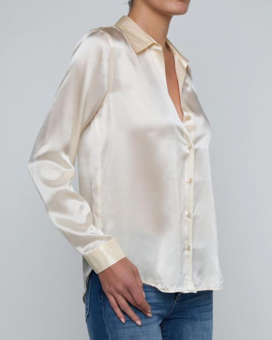  라장스 블라우스 L'agence Tyler L/S  에크루 - L'AGENCE