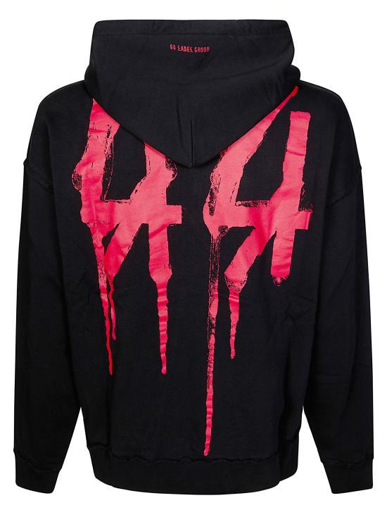 25FW 44레이블 후드 티셔츠 B0030612 FA583 P733 NERO - 44 LABEL