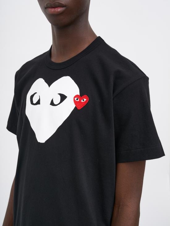 25FW 꼼데가르송 반팔 티셔츠 MAXT116051 Black - COMME DES GARCONS