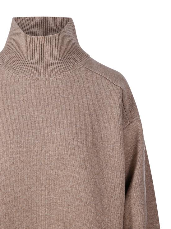 25FW 토리버치 터틀넥 171875 296 MELANGE OATMEAL - TORY BURCH