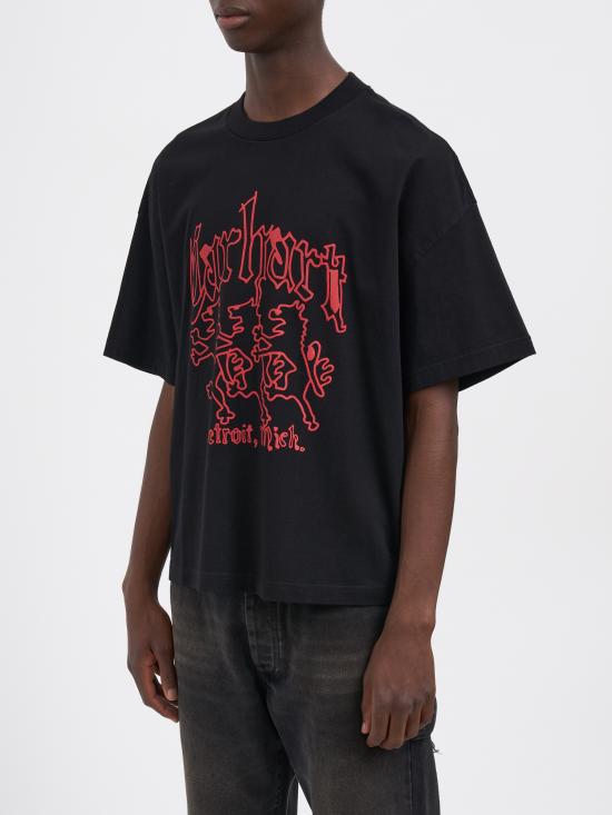 25FW 칼하트 WIP 반팔 티셔츠 MI0354348960 Black - CARHARTT WIP