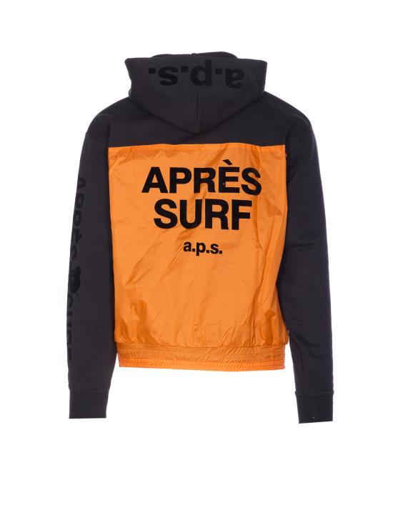 25FW 에프레이 서프 긴팔 티셔츠 PORDOI BLACK ORANGE Black - APRES SURF
