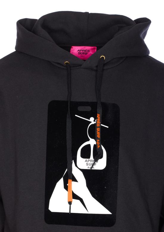 25FW 에프레이 서프 긴팔 티셔츠 PORDOI BLACK ORANGE Black - APRES SURF