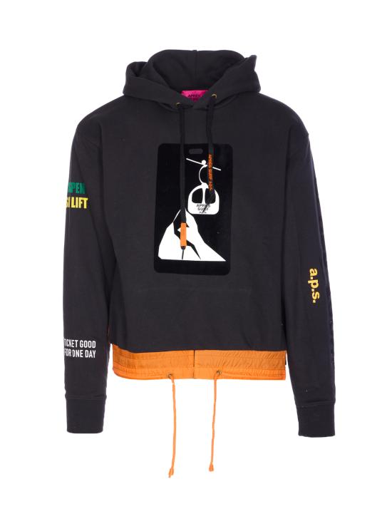 25FW 에프레이 서프 긴팔 티셔츠 PORDOI BLACK ORANGE Black