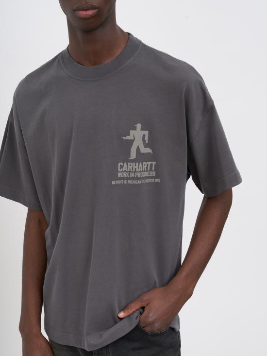 25FW 칼하트 WIP 반팔 티셔츠 MI035449874J Grey - CARHARTT WIP