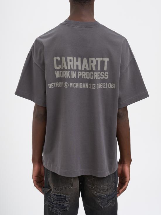 25FW 칼하트 WIP 반팔 티셔츠 MI035449874J Grey - CARHARTT WIP