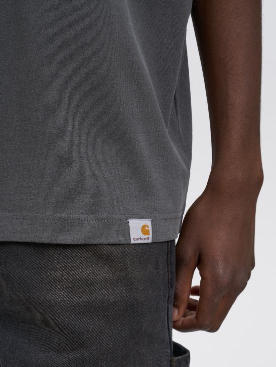 25FW 칼하트 WIP 반팔 티셔츠 MI03544889GD Black - CARHARTT WIP