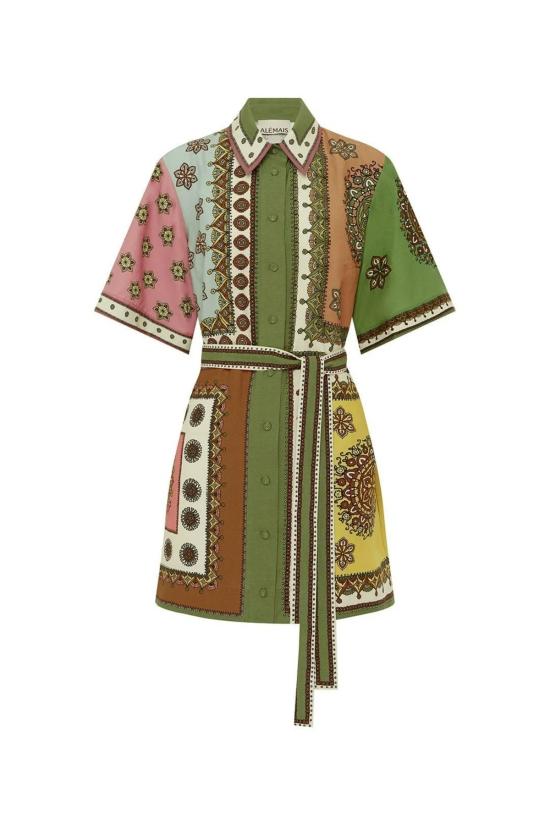  알레메 숏 원피스 알에메 콘티나 미니 드레스 - ALEMAIS