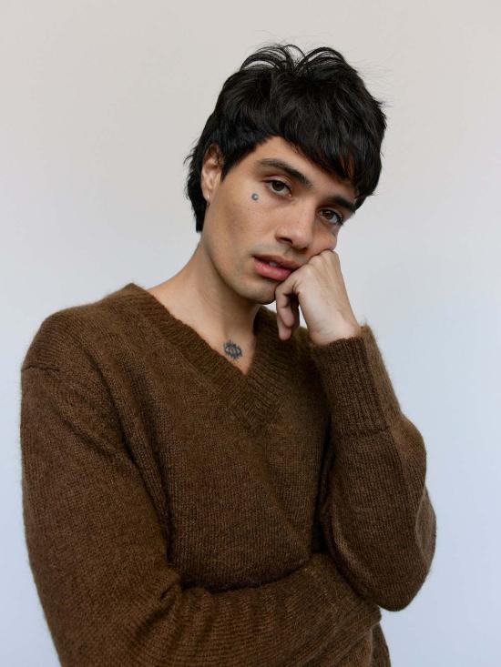  세컨드 레이어 스웨터 2층/레이어 V넥