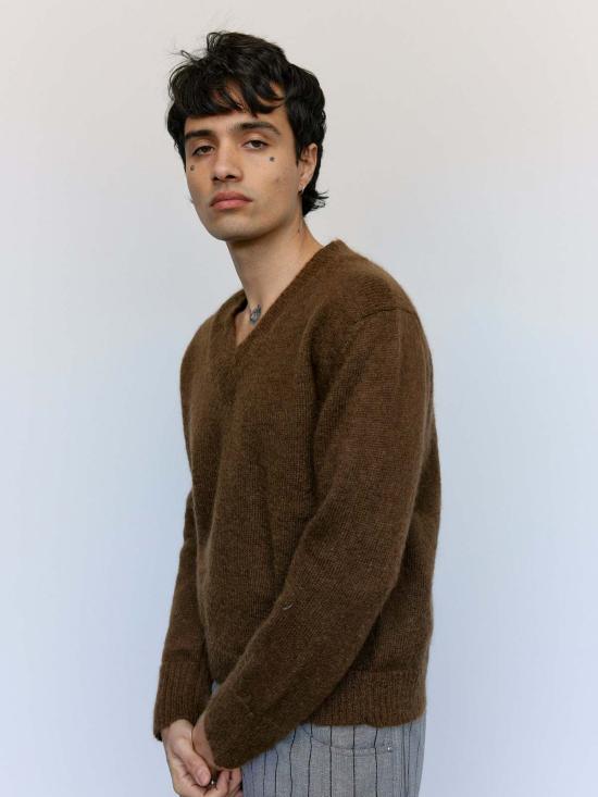  세컨드 레이어 스웨터 2층/레이어 V넥 - SECOND/LAYER