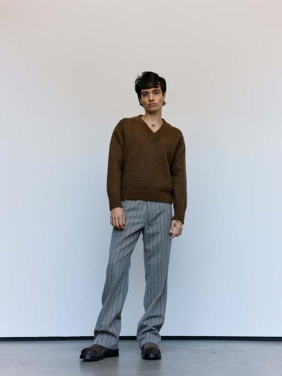  세컨드 레이어 스웨터 2층/레이어 V넥 - SECOND/LAYER