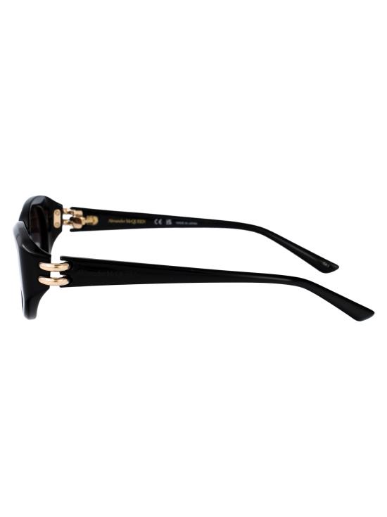 25SS 알렉산더 맥퀸 선글라스 AM0469S 001 BLACK BLACK GREY - ALEXANDER MCQUEEN