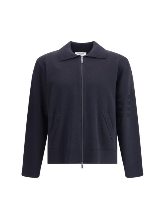 25FW 톰브라운 집업 니트 MKT021A Y1055415 Black