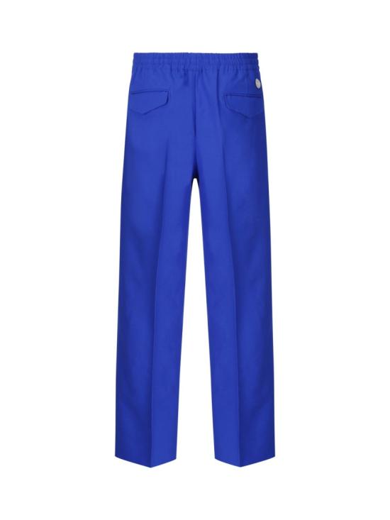  구찌 인터로킹 GG 로고 울 모헤어 블렌드 팬츠 742766 Z8BI74031 Blue - GUCCI