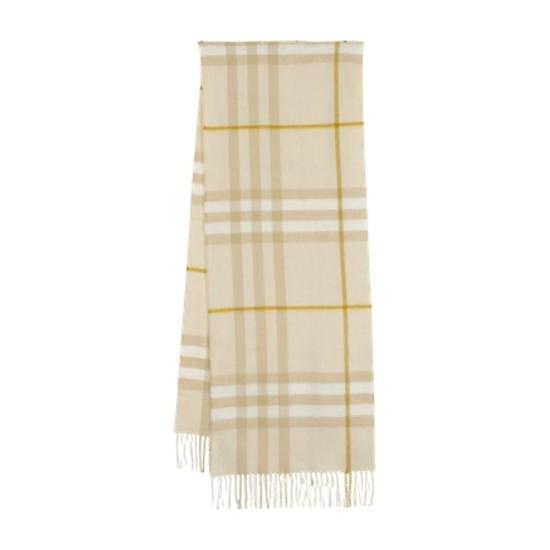 25FW 버버리 체크 캐시미어 스카프 8112632C3269 Neutrals - BURBERRY