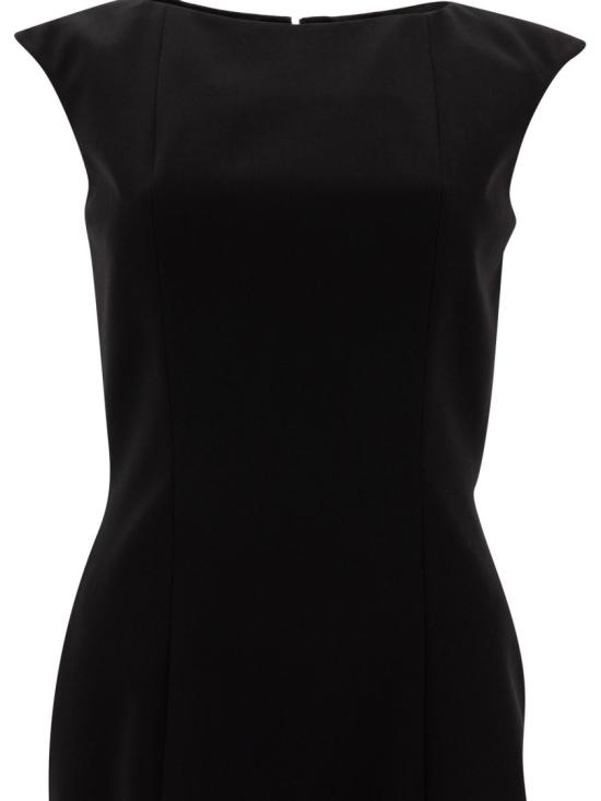 25SS 알렉산더 맥퀸 미디 원피스 819067QJADA1000 Black - ALEXANDER MCQUEEN