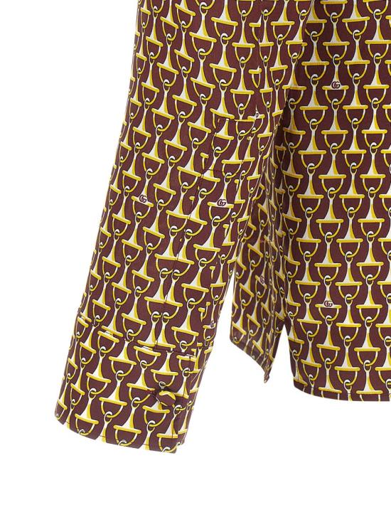 25FW 구찌 크레이프 드 씬 실크 셔츠 847034ZAT4Z6018 MULTICOLOR - GUCCI