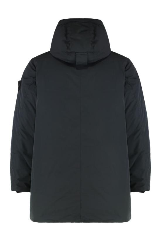 25FW 스톤 아일랜드 마이크로 트윌 후디드 다운 파카 7100008S0026 V0029 Black - STONE ISLAND
