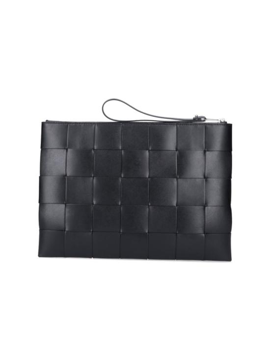  보테가베네타 카세트 라지 플랫 파우치 649616 VBWD38803 Black - BOTTEGA VENETA