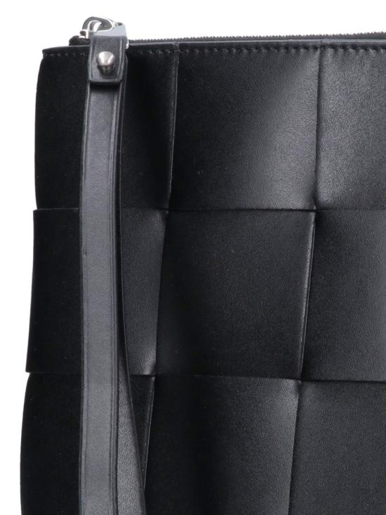  보테가베네타 카세트 라지 플랫 파우치 649616 VBWD38803 Black - BOTTEGA VENETA
