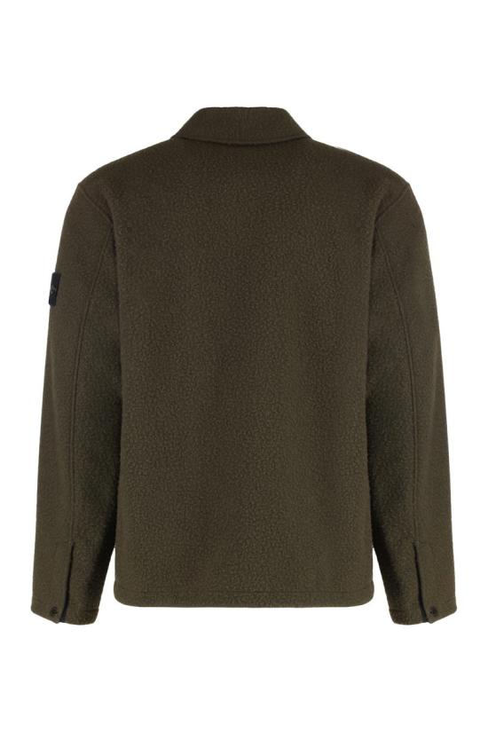 25FW 스톤 아일랜드 버진 울 혼방 셔츠 1200021S0214 V0054 GREEN - STONE ISLAND