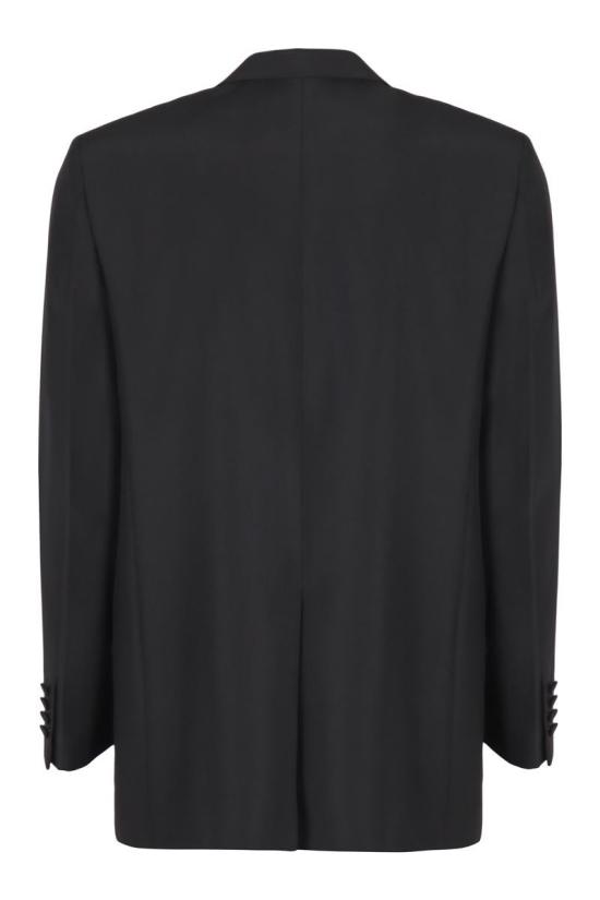 25FW 구찌 더블 브래스트 테크니컬 파나마 자켓 849881Z7AYA 1000 Black - GUCCI