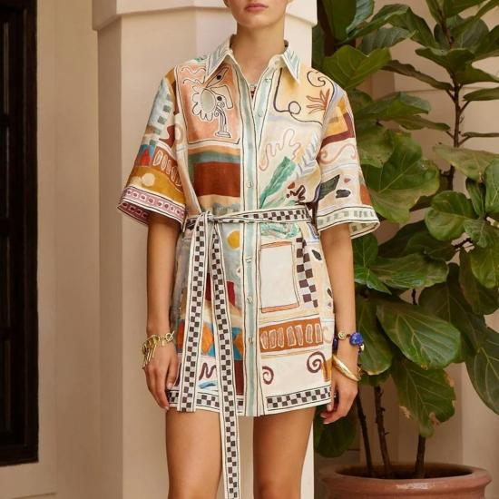  알레메 숏 원피스 알에메 미셸 미니 드레스