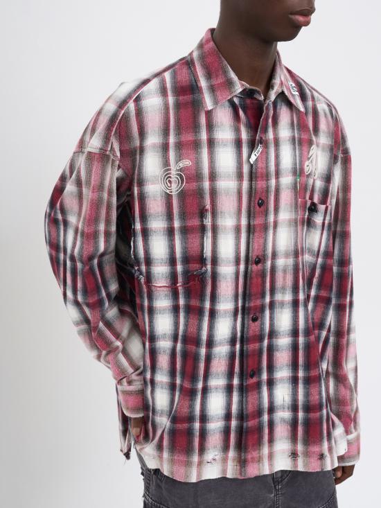 25FW 메종 미하라 야스히로 긴팔 셔츠 MJ15SH181RED Red - MAISON MIHARA YASUHIRO