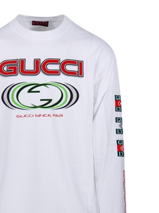  구찌 구찌 롱슬리브 티셔츠 784364 XJGRB9074 White - GUCCI