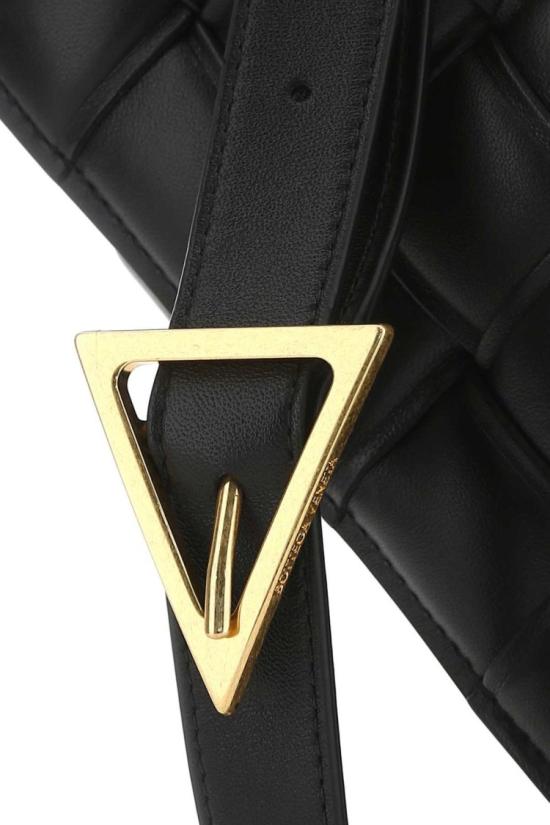  보테가베네타 스몰 패딩 레더 카세트백 717506 VCQR18425 Black - BOTTEGA VENETA