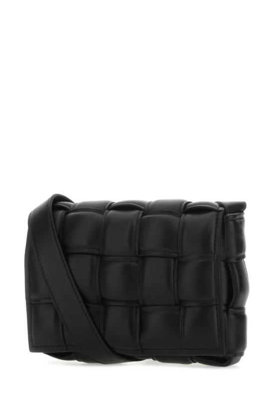  보테가베네타 스몰 패딩 레더 카세트백 717506 VCQR18425 Black - BOTTEGA VENETA