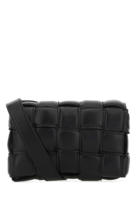  보테가베네타 스몰 패딩 레더 카세트백 717506 VCQR18425 Black - BOTTEGA VENETA