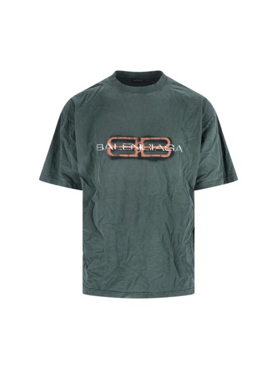 25FW 발렌시아가 반팔 티셔츠 764235 TTVD63004 Green