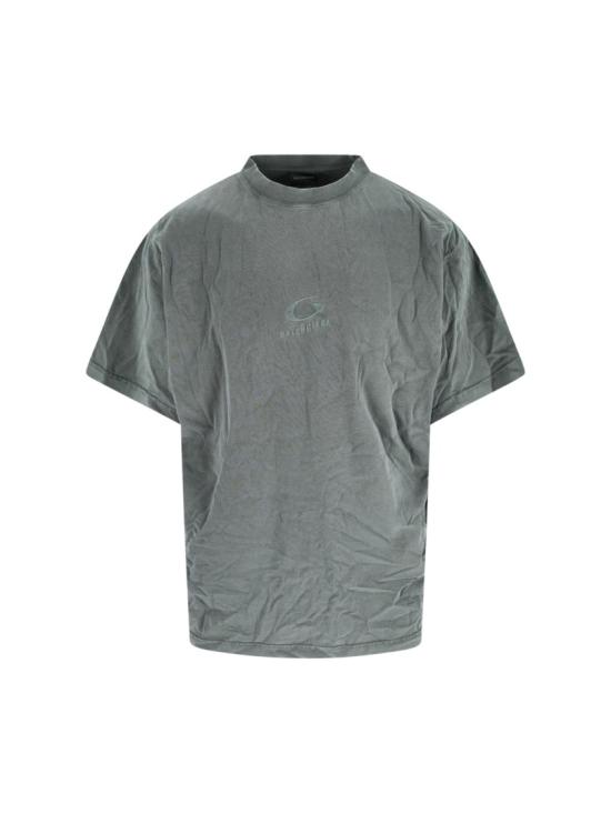 25FW 발렌시아가 루프 스포츠 아이콘 오버사이즈 티셔츠 850345 TTVH91220 Grey
