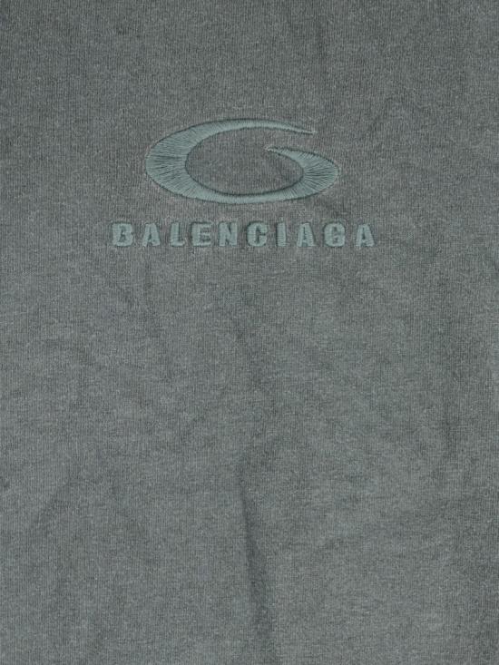25FW 발렌시아가 루프 스포츠 아이콘 오버사이즈 티셔츠 850345 TTVH91220 Grey - BALENCIAGA