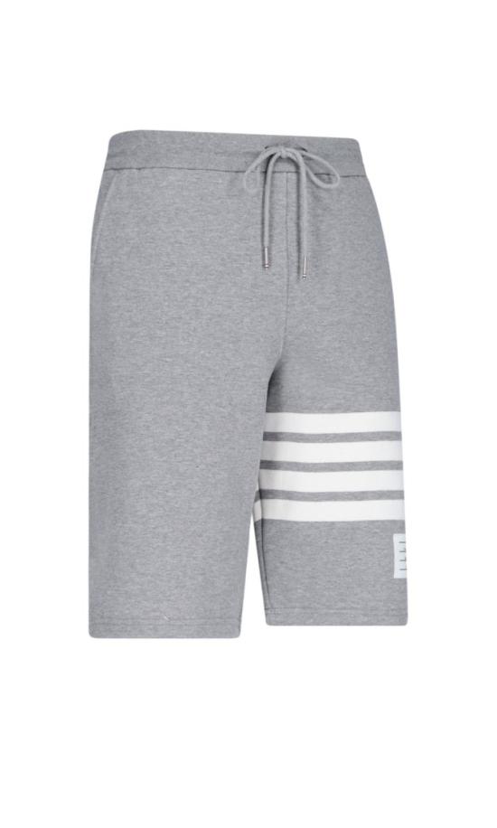 25SS 톰브라운 클래식 루프백 4바 스웨트쇼츠 MJQ012H00535068 Grey - THOM BROWNE