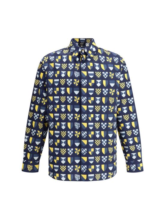 25SS 펜디 긴팔 셔츠 FS1319AU76F0QG3 Blue