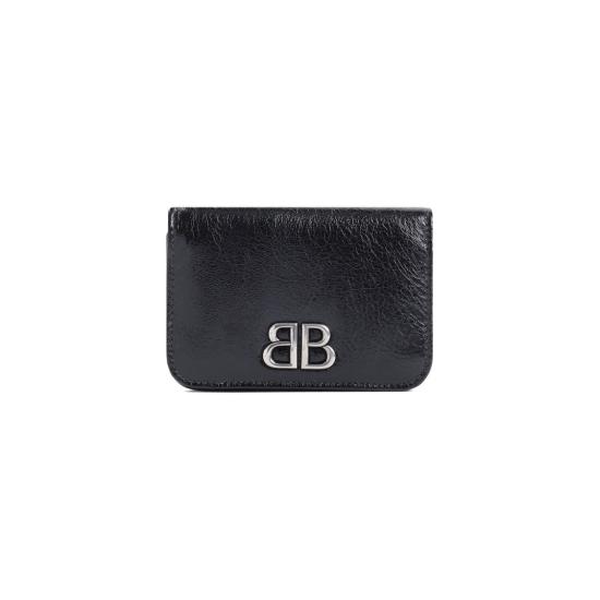  발렌시아가 모나코 플랩 카드 홀더 765631 2AAYP1000 Black