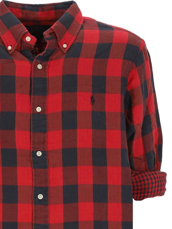 25FW 폴로 랄프로렌 반팔 셔츠 710P00517 001 1932B RED BLACK - POLO RALPH LAUREN