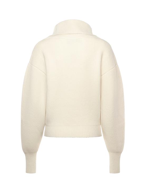 25FW 자크뮈스 터틀넥 25HSWW00624AK00278 110 Off white - JACQUEMUS