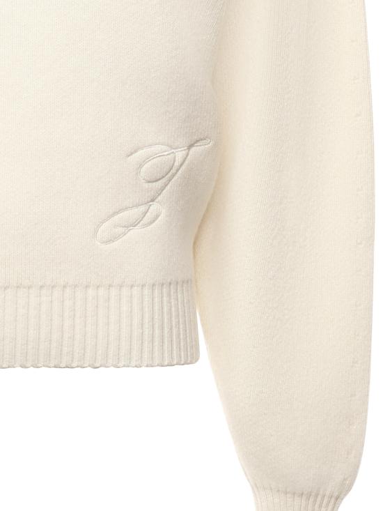 25FW 자크뮈스 터틀넥 25HSWW00624AK00278 110 Off white - JACQUEMUS