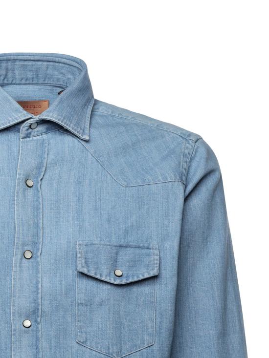 25FW 보리엘로 셔츠 13050 2 Blue - BORRIELLO